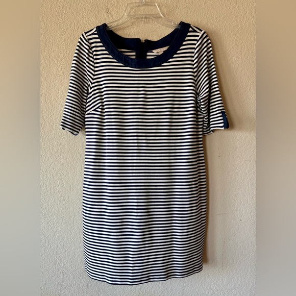 Banana Republic Dresses & Skirts - BANANA REPUBLIC WOMENS STRIPE SCOOP NECK SHORT SLEEVE DRESS‎ -- 14